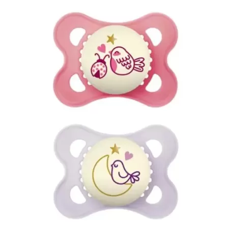 MAM 850691 Smoczek uspokajający Original Night 2-6 Planet Love girl