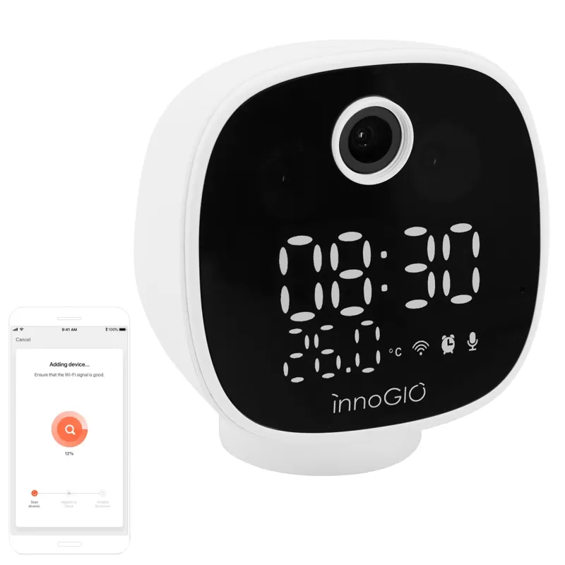INNOGIO GIO-252 Kamera Wi-Fi elektroniczna niania GIOsafety Smart Clock