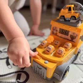 WOOPIE 55129 Gra Wbijak Plac Budowy – Zabawka Edukacyjna 18m+ | WOOPIE