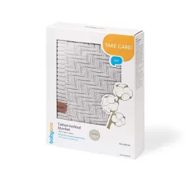 Kocyk dzianinowy szary z bawełny organicznej B.O.1647/02 – dla dzieci