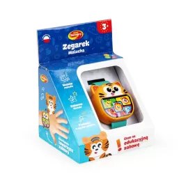 DUMEL Zegarek Malucha Tygrysek DD 83068 – Edukacyjna Zabawka Interakty