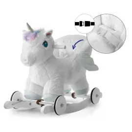 MILLY MALLY 6482 Koń Polly White Jednorożec – bujak i jeździk 2w1