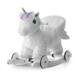 MILLY MALLY 6482 Koń Polly White Jednorożec – bujak i jeździk 2w1