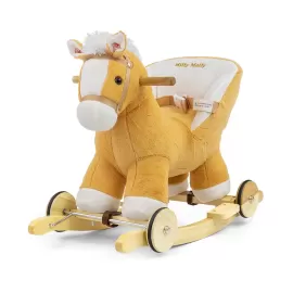 MILLY MALLY 5466 Koń Polly Light Brown – bujak i jeździk 2w1