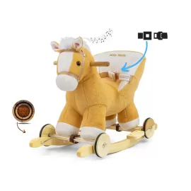 MILLY MALLY 5466 Koń Polly Light Brown – bujak i jeździk 2w1