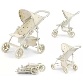 Wózek dla lalek Milly Mally Natalie Nature – lekki, składany, 3+