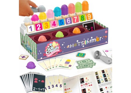 WOOPIE 46675 Lodziarnia XXL Sklep Nauka Liczenia 87 el