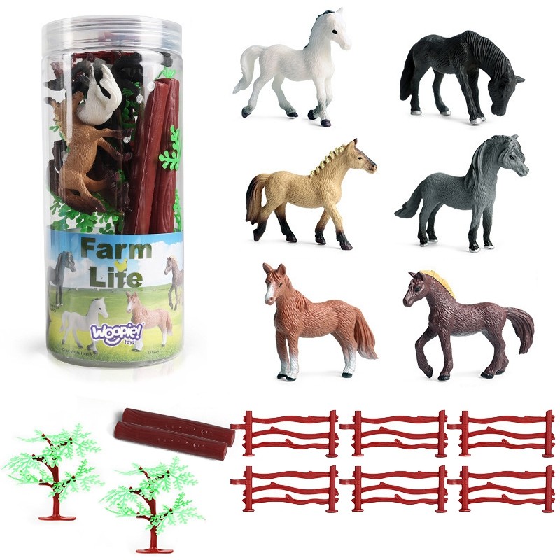 WOOPIE 47085 Zestaw figurek 16szt. Dzikie Zwierzęta