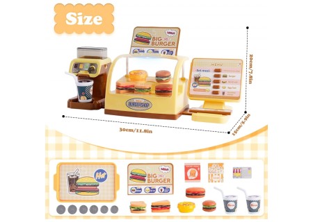 WOOPIE 49041 Sklep restauracja Fast Food ''BIG BURGER''