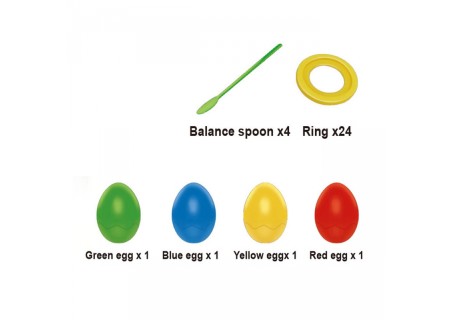 WOOPIE 49157 Gra Zręcznościowa Balansujące Jajka