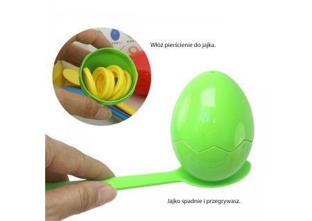 WOOPIE 49157 Gra Zręcznościowa Balansujące Jajka