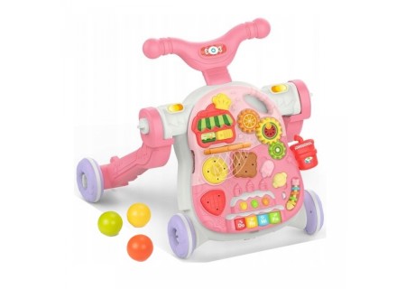 WOOPIE 49294 Chodzik 5w1 Multifunkcyjny różowy