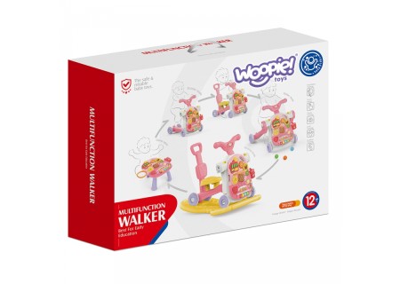 WOOPIE 49294 Chodzik 5w1 Multifunkcyjny różowy
