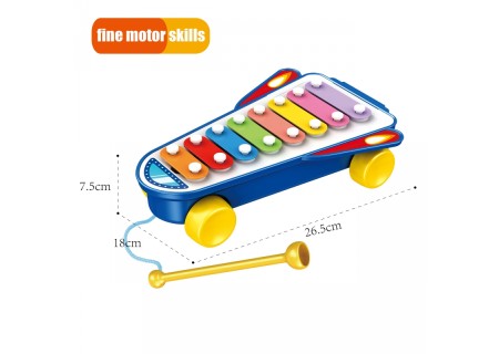 WOOPIE 49478 Cymbałki Rakieta kosmiczna niebieska 18m+