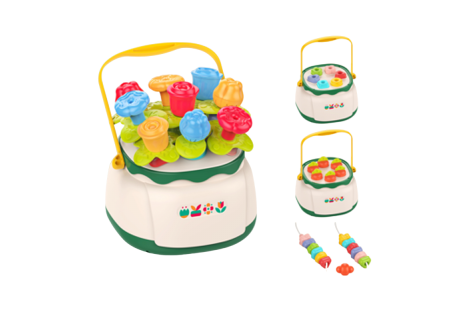 WOOPIE 49591 Koszyk kwiatów Sorter układanka edukacyjna