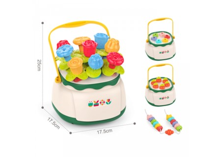 WOOPIE 49591 Koszyk kwiatów Sorter układanka edukacyjna