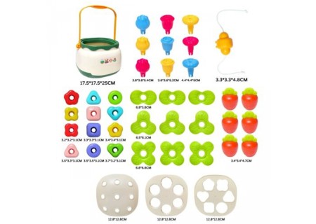 WOOPIE 49591 Koszyk kwiatów Sorter układanka edukacyjna