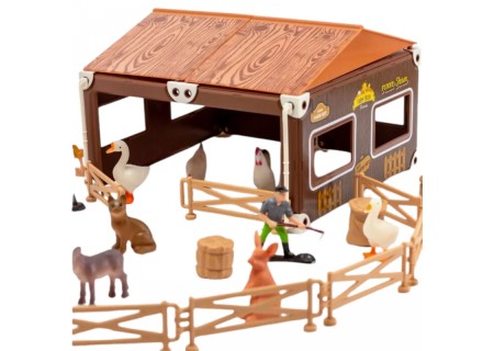WOOPIE 49959 Zestaw Mały Rolnik farma+zwierzęta