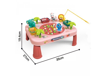 WOOPIE 50766 Łowienie Ryb Interaktywny stolik różowy
