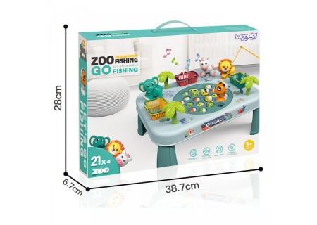 WOOPIE 507730 Łowienie Ryb Interaktywny stolik zielony