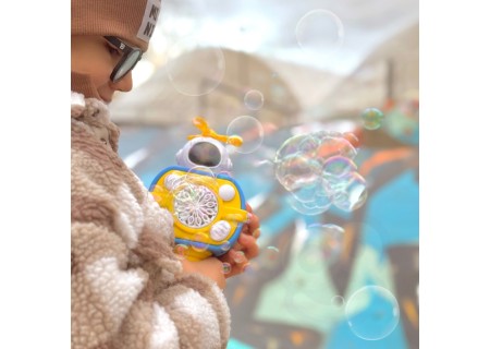 WOOPIE 51299 Maszyna Astronauta do Robienia Baniek Mydlanych Żółty