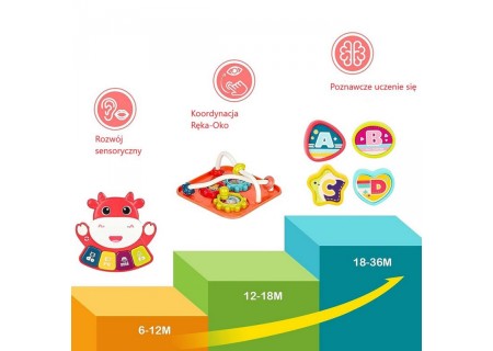 WOOPIE 51565 Kostka sensoryczna edukacyjna Montessori