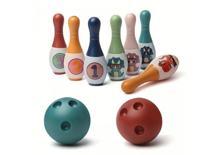 WOOPIE 52036 Kręgle dla dzieci zwierzaki cyferki 8 el.