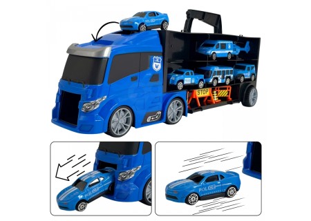 WOOPIE 52777 Ciężarówka transporter 2w1 niebieski