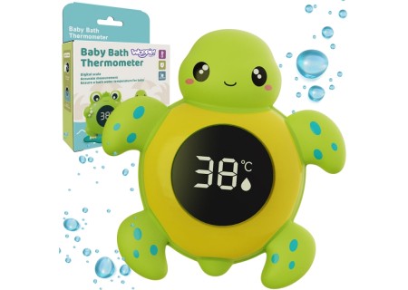 WOOPIE 53576 Termometr do Kąpieli 2w1 Mierzenia Temperatury Wody i Pomieszczenia Żółwik
