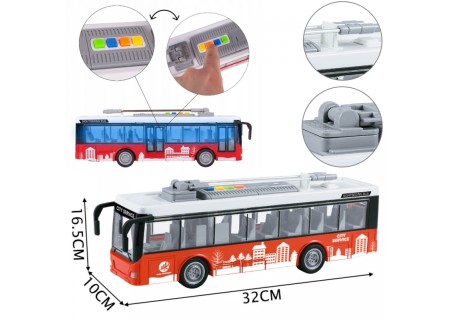 WOOPIE 53798 Autobus Trolejbus elektryczny 1:16