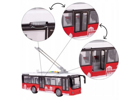 WOOPIE 53798 Autobus Trolejbus elektryczny 1:16