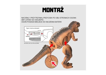 WOOPIE 53965 Zdalnie sterowany Dinozaur T-Rex