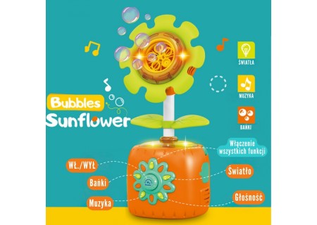 WOOPIE 54108 Interaktywny Słonecznik Maszyna do Baniek Mydlanych