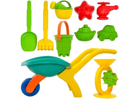 WOOPIE 54177 Taczka Ogrodowa Zestaw do Piasku 10 el.