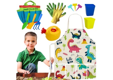 WOOPIE 54450 Zestaw małego ogrodnika 15el. Dinozaury