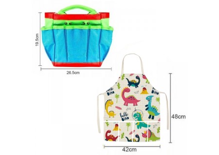 WOOPIE 54450 Zestaw małego ogrodnika 15el. Dinozaury