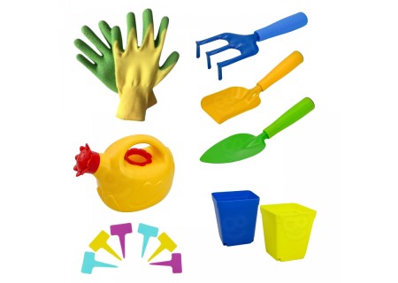 WOOPIE 54450 Zestaw małego ogrodnika 15el. Dinozaury