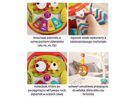 WOOPIE 54641 Interaktywna Sowa Sensoryczna