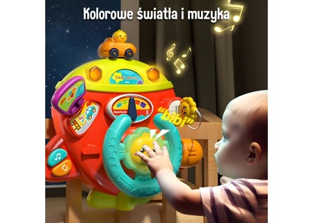 WOOPIE 54665 Interaktywna Kierownica Samolot