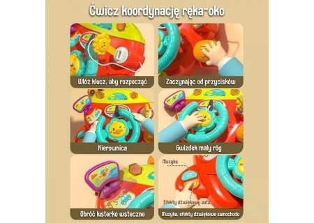 WOOPIE 54665 Interaktywna Kierownica Samolot