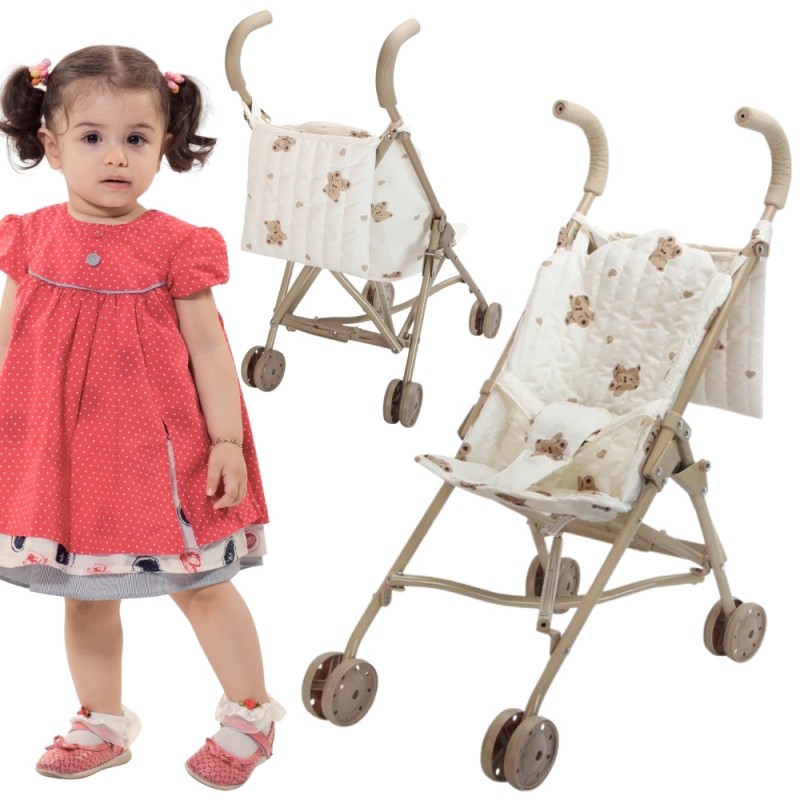 WOOPIE 56027 Royal Wózek dla lalek Vintage Teddy Bear