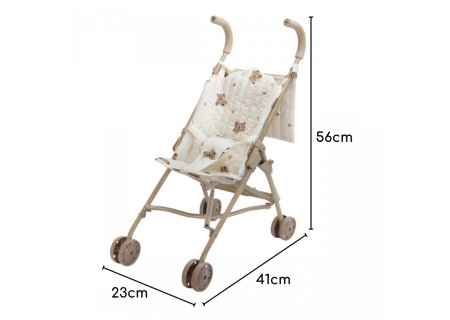 WOOPIE 56027 Royal Wózek dla lalek Vintage Teddy Bear