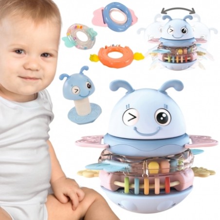 WOOPIE 56164 Motylek Muzyczny Gryzak Wańka Wstańka niebieski