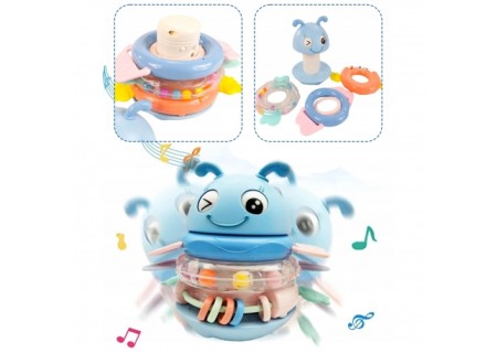 WOOPIE 56164 Motylek Muzyczny Gryzak Wańka Wstańka niebieski