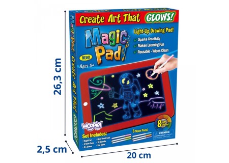 WOOPIE 56195 Magiczny tablet graficzny neonowy