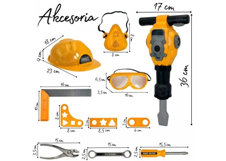 WOOPIE 56287 Zestaw Narzędzi Majsterkowicza 21el.