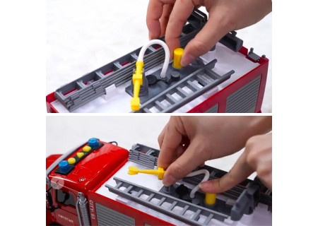 WOOPIE 57239 Ciężarówka Wóz Strażacki na wodę dźwięk