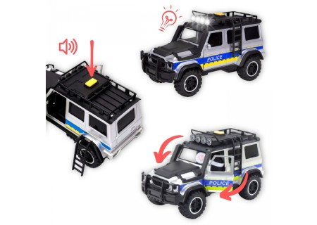 WOOPIE 57253 Samochód Policyjny przyczepa motocykl