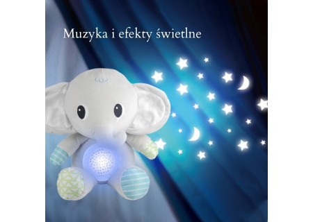 WOOPIE 58083 Przytulanka Słonik z Projektorem