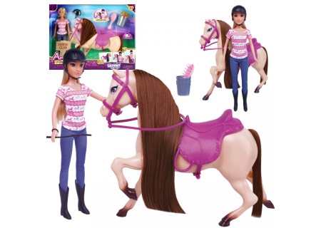 WOOPIE ROYAL 514280 Zestaw Urocza lalka z koniem+akcesoria